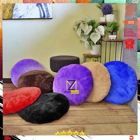 Jual Bantal Sofa Bulu Bulat Empuk Bantal Duduk Empuk Bantal Kursi