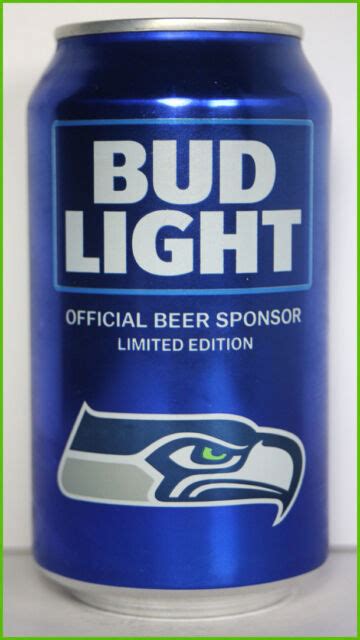 2018 Bud Light Nfl Kickoff Seattle Seahawks Football Beer Can Ebay