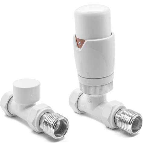 Reina Modal Trv Straight Radiator Valves In White Victorian Plumbing