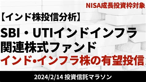 【sbi・utiインドインフラ関連株式ファンド】インド・インフラ関連株式投資の有望ファンドを分析します。【214 投資信託マラソン