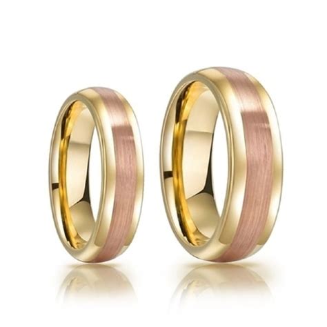 In Love Store Alianças de tungstênio prata e ouro joias exclusiv