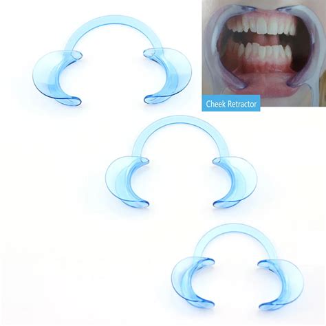 10pcs Mouth Gag Cheek Retractor Spreader Lip Oral Clean Model C Type