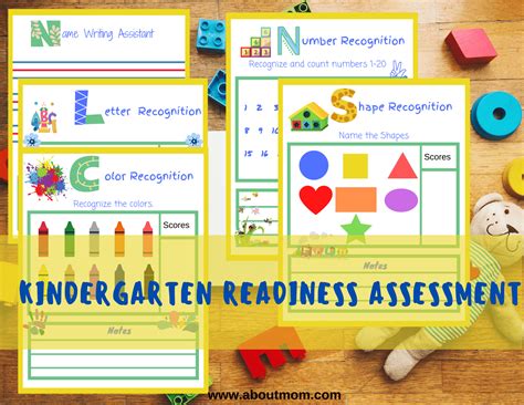 Kindergarten Readiness Assessment Printables About A Mom Worksheets Library