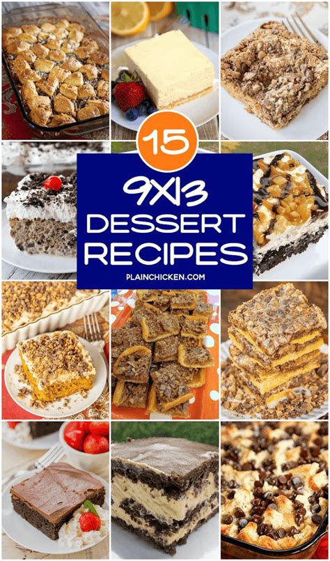 15 Easy 9x13 Dessert Recipes - our most popular dessert recipes that ...