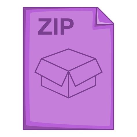 Cono De Archivo Zip Ilustraci N De Dibujos Animados Del Cono