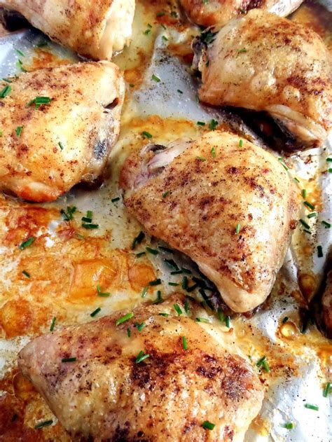 Baked Chicken Thighs Basic Recipe Where Is My Spoon