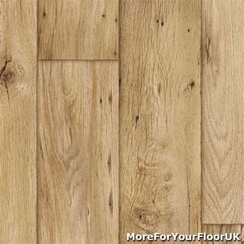 3.8mm Thick Vinyl Flooring Realistic Warm Wood Plank Effect Lino ...