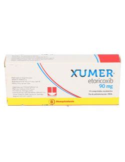 XUMER 90 MG ETORICOXIB 14 COMPRIMIDOS RECUBIERTOS BIOEQUIVALENTE LAB