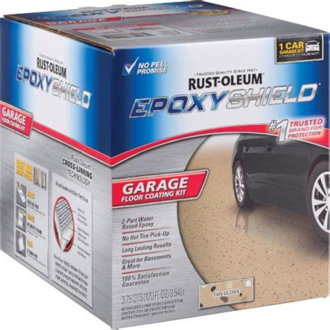 Rust Oleum Epoxyshield Gloss Garage Floor Coating Kit Tan Oz