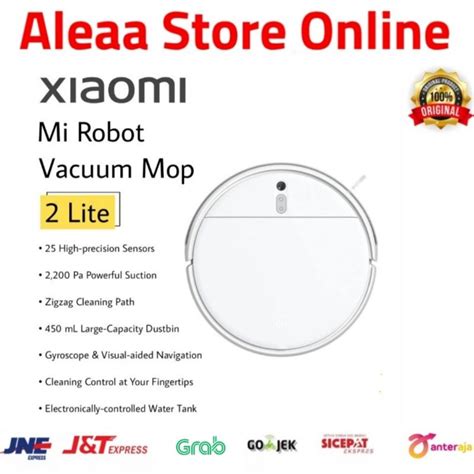 Jual Mi Robot Vacuum Mop 2 Lite Smart Vacuum Cleaner Robotic Shopee