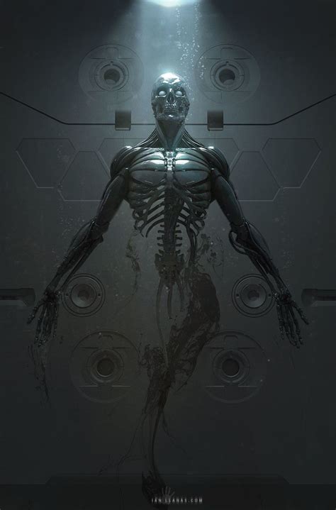 Rhubarbes “artstation Cyborg Birth By Ian Llanas ” Cyborgs Art Robot Concept Art Dark