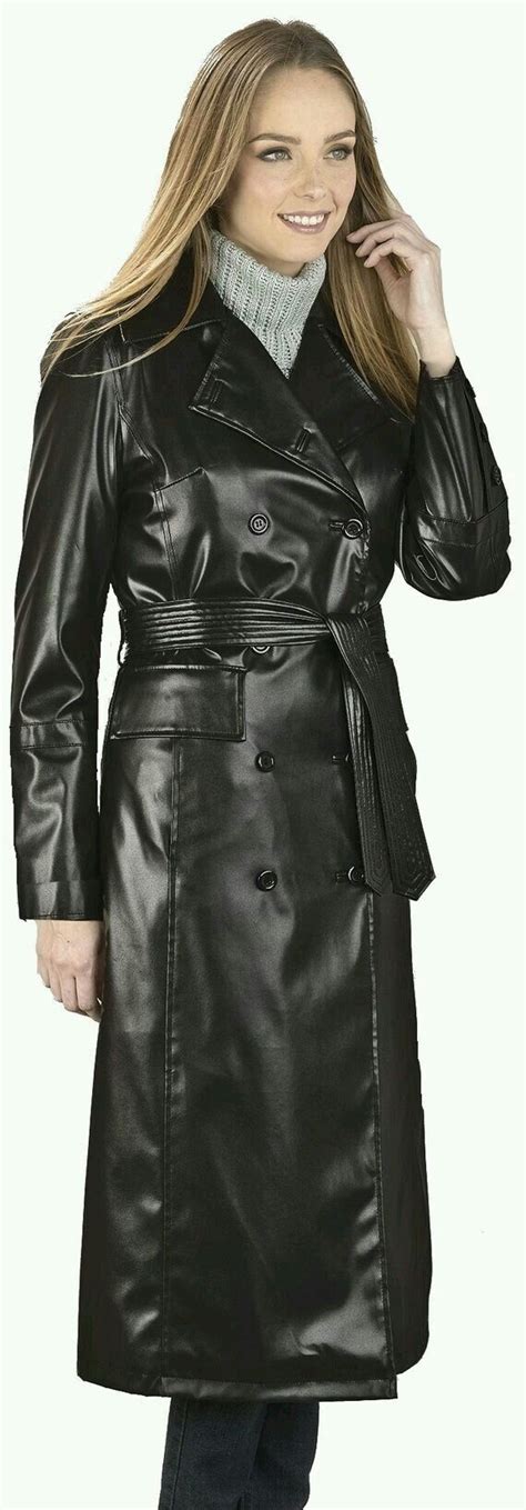 428 Best Leather Trench Coats Images On Pinterest Leather Coats Leather Jackets And Boots