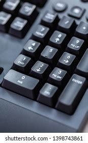 Modern Black Computer Keyboard Raised Keys Stock Photo 1398743861 | Shutterstock