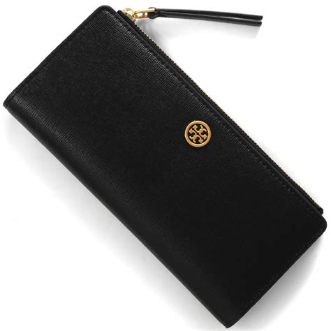 トリーバーチ 長財布 財布 レディース ロビンソン 二つ折り ブラック ネイビー 87161 001 TORY BURCH ブランド腕時計