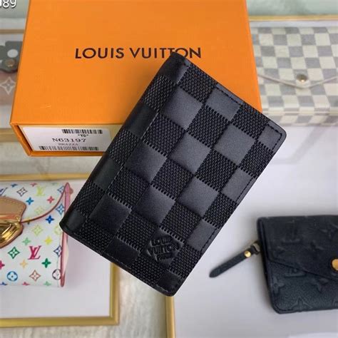 Carteira De Bolso De Couro Masculina Louis Vuitton Porta Cart Es