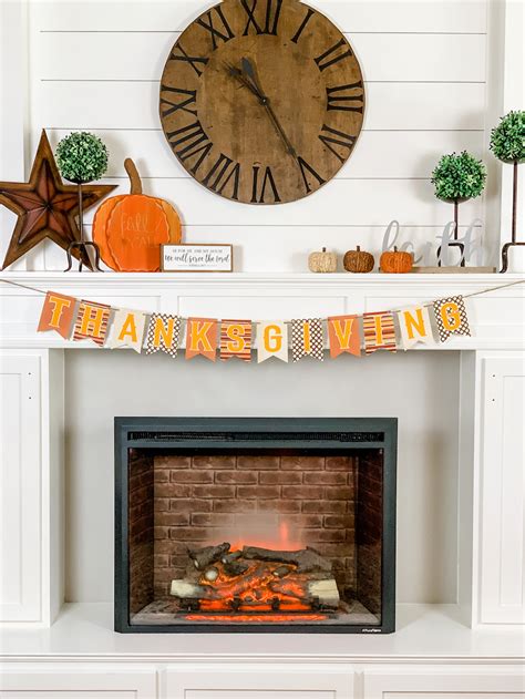 Simple & Cozy Fall Farmhouse Fireplace Mantle Decor - Simply JAD