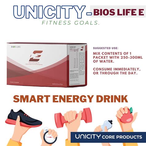 UNICITY BIOS LIFE E MIX MATCHA BEVERAGE WITH POMEGRANATE MENTAL CLARITY