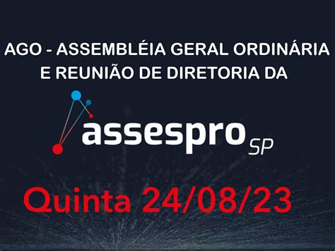 Nova Convoca O Para Assembleia Geral Ordin Ria E Reuni O De Diretoria