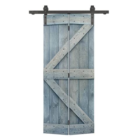 CALHOME 24 In X 84 In K Series Solid Core Denim Blue Stained DIY Wood