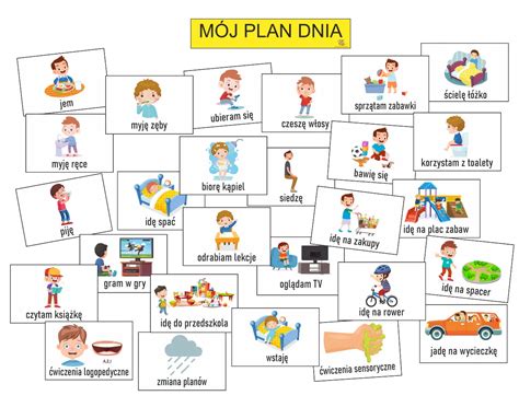 Magnetyczny Plan Dnia Dla Dzieci Na Lod Wk