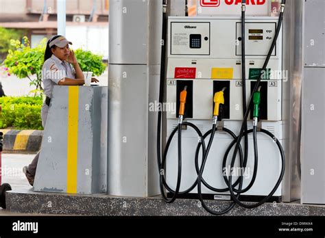 Petrol Station In Kampot Cambodia Stock Photo Alamy