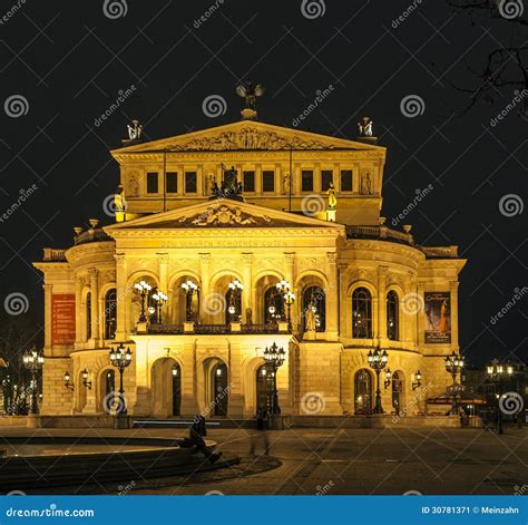 Alte Oper at Night in Frankfurt am Main Editorial Photo - Image of ...