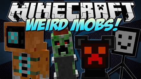 Minecraft Weird Mobs Crazy New Mobs Mod Showcase