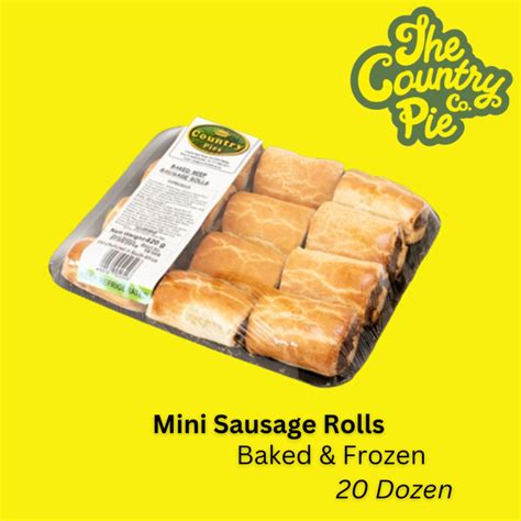 Mini Sausage Roll Pies 20 Doz Tjoppers County Pies