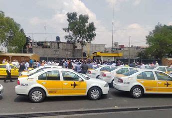 Protestan Taxistas En AICM Por Adeudo De 57 Mdp Que No Reconocen