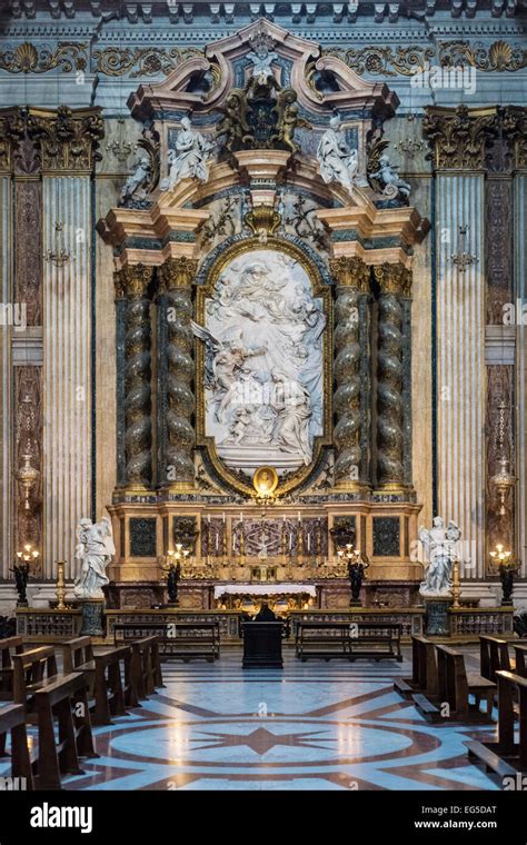 Rome Italy Church Of St Ignatius Of Loyola At Campus Martius Left