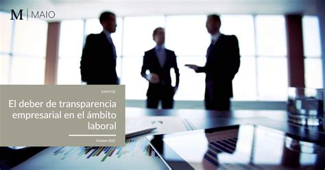 Webinar sobre el deber de transparencia empresarial en el ámbito