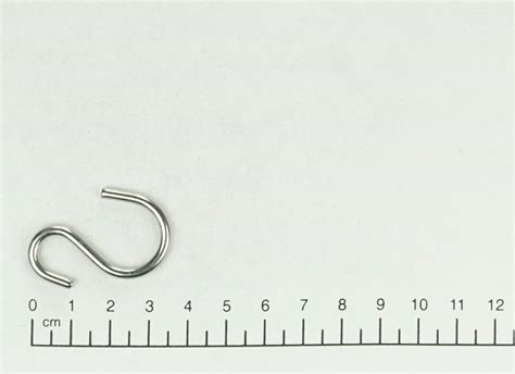 Edelstahl S Haken asymmetrisch Stärke 4mm V4A