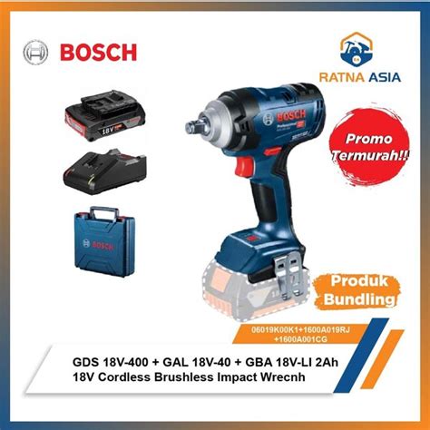 Jual Cordless Impact Wrench Gds V Baterai V Ah