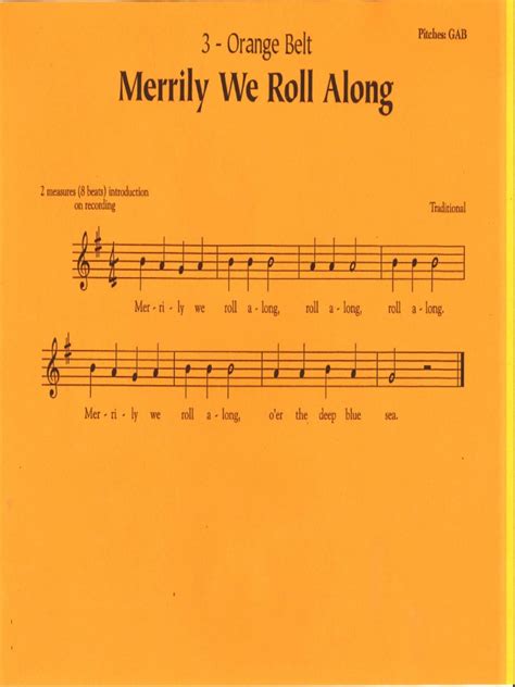 Merrily We Roll Along Sheet Music Pdf