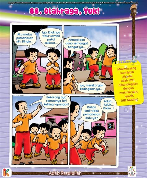 Komik Adab Mukmin Yang Kuat Komik Anak Buku Anak Anak