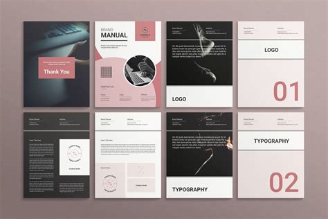 Brand Manual Template Design Cuts