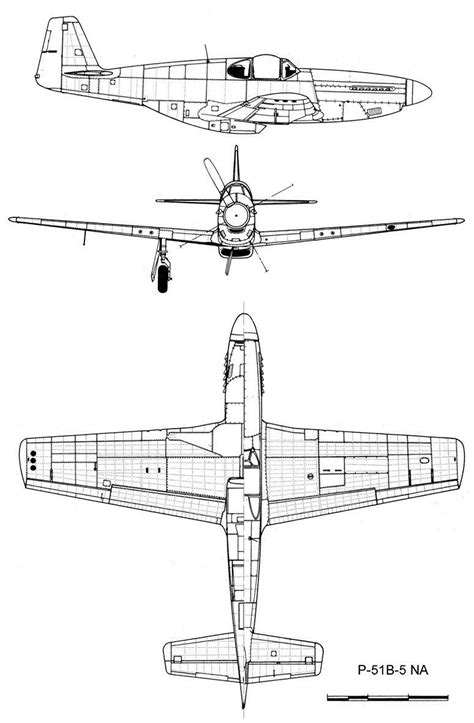 Mustang Plane Coloring Pages - Jesyscioblin