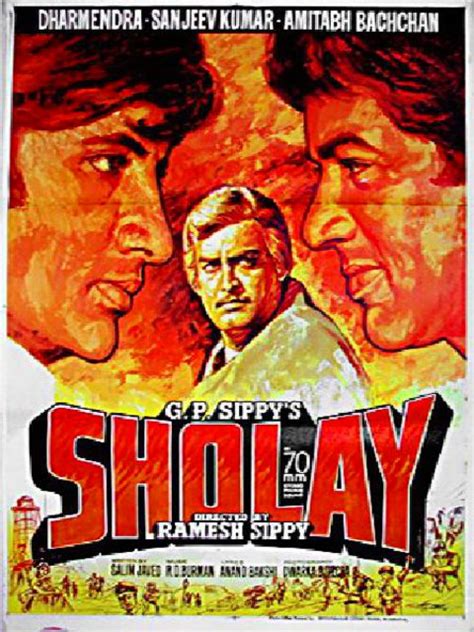 Sholay 1975 Indian Poster - Posteritati Movie Poster Gallery