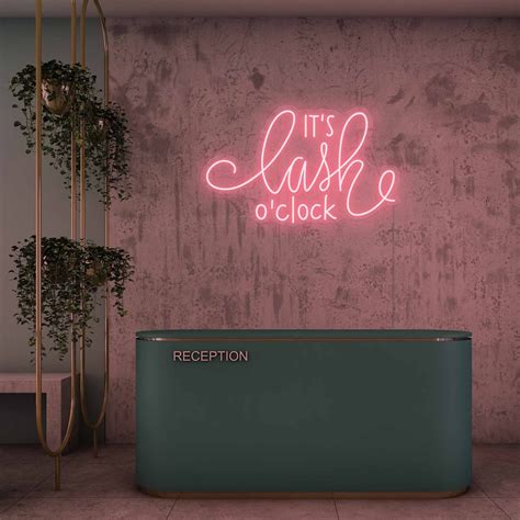 The Its Lash Oclock Neon Sign Is The Perfect Way To Brighten Up Your