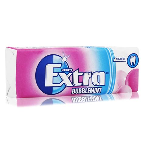 Buy Wrigley S Extra White Bubblemint Chewing Gum Sugar Free 10 Pieces