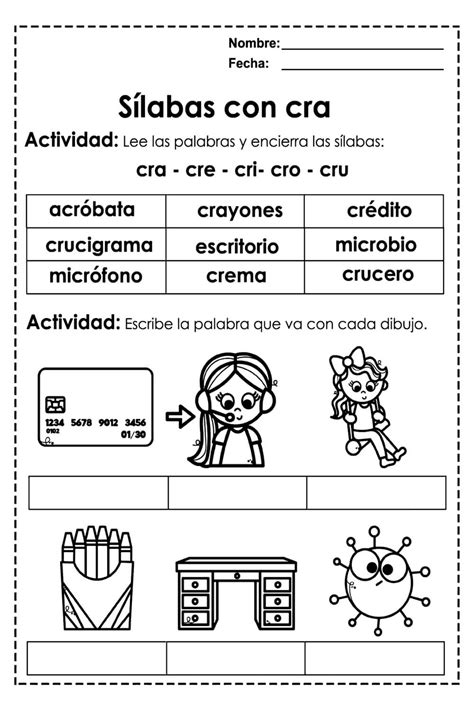 Cuaderno Para Trabajar S Labas Trabadas Materiales Educativos Para