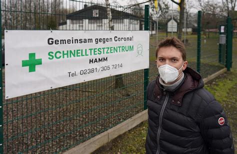 Kostenlose Corona Schnelltests Großer Andrang an den Testzentren in Hamm