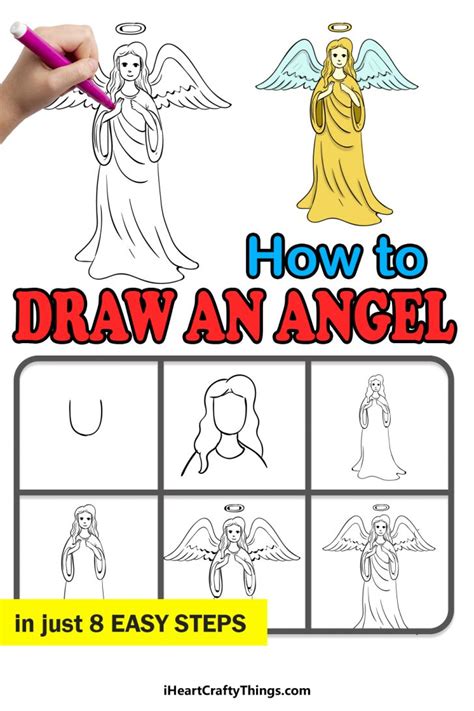 Angel Drawing How To Draw An Angel Step By Step