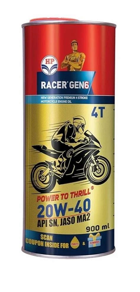 HP Racer GEN6 Engine Oil Grade 20W 40 At Rs 205 Litre In Isri ID