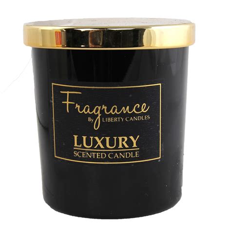 7oz Jar Luxury Scented Candle Black Poundstretcher