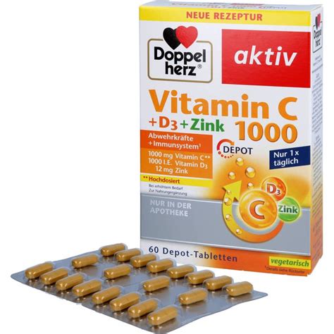 Doppelherz Vitamin C D Zink Depot Tabletten Wir Leben Apotheken