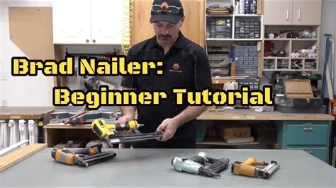 How To Use A Pneumatic Brad Nailer Youtube