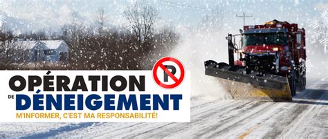 Ville de Saint Constant Opération de déneigement Règlement en