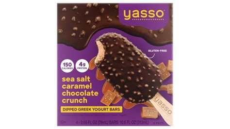 Yasso Salted Caramel Chocolate Crunch Frozen Greek Yogurt Bars 4 Ct