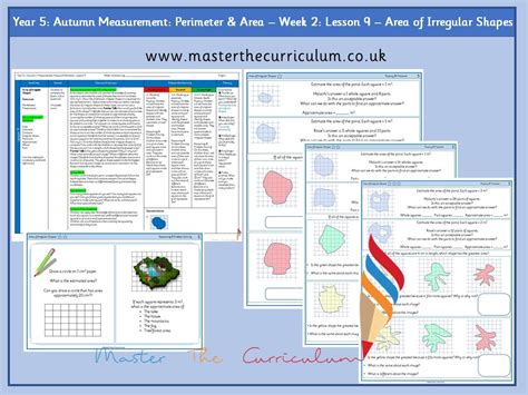 Year Measurement Perimeter And Area Lesson Area Of